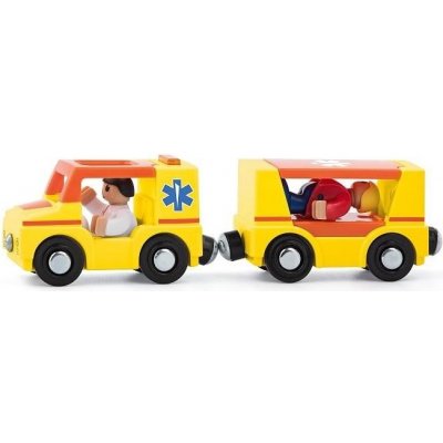 Woody Woody Autíčka k dráhe - Ambulancia, 4ks OLP102190793