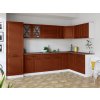 Rohová kuchynská linka SINGRID - Brick
