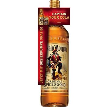 Captain Morgan Spiced Gold 35% 3 l (čistá fľaša s pumpou)