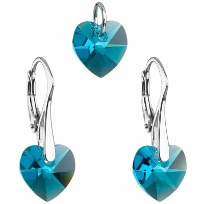 Súprava so Swarovski krištálmy 39003.5 blue zircon ab