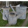 Clayre & Eef Šedá dekoračná plechová kanva s patinou Greenhouse - 38*14*24 cm - Clayre & Eef