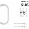 MPkovania WA - MADLO M2 WA/C-DHP ks, 300 mm, BIL - biela lesklá (RAL 9016)