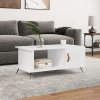 Konferenčný stolík lesklý biely 90x50x40 cm spracované drevo-ForU-829462