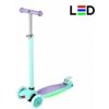 Dětská tříkolová koloběžka NILS Fun HLB1310 s LED fialová