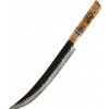 IZMAEL Damaškový kuchynský nôž Zenkai Slicer/Hnedá 24.8 cm