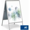 Reklamný A stojan A1, 585 × 835 mm, hliníkový rám