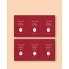 Tirtir Sada 6 vzoriek cushionu Mask Fit Red Cushion 6 Shade Trial Kit - 1 g * 6 ks No.17N, 21N, 23N, 21N, 21W, 22C