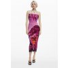 Dámské šaty DESIGUAL 25SWVK39 3184 VEST LAKECOMO LACROIX 3184 RED velikost M