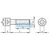 Skrutka valcová hlava - inbus DIN 912 M3x30-8.8