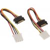 AKASA SATA redukce napájení na 4pin Molex, 15cm, 2ks v balení