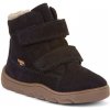 Froddo Chlapčenské zimné barefoot topánky ZERU TEX FURRY Dark blue G2110149 tmavomodrá