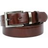 Penny Belts Pánsky spoločenský kožený opasok 230-020-1 tmavo hnedý