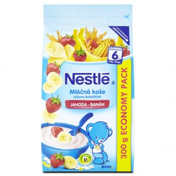 Nestlé Mliečna Banán Jahoda 300 g