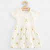 Dojčenské šaty z organickej bavlny s krátkym rukávom New Baby Olivy - 62 (3-6m)