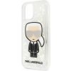 Puzdro Karl Lagerfeld pre iPhone 11 Pro Max KLHCN65LGIRKL silikónové s trblietkami, zlaté