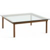 HAY Konferenčný stolík Kofi 100x100, walnut/clear