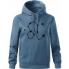 Súhvezdie - Leo - Lev - Oversized mikina dámská Moon - kratšia + širšia - S ( Denim )