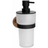 SAPHO LARISSA dávkovač mydla 250 ml, mliečne sklo, čierna/matná meď WS019BC