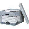 Fellowes BANKERS BOX Archívna krabica veľká sivá/biela 38 x 28,7 x 43 cm