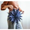 DIY sada na výrobu papierovej hviezdy – modrá s leskom