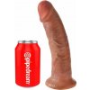 King Cock 9 realistické dildo s prísavkou (hnedé, 23 cm)