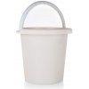 Brilanz Vedro plastové 10l ivory ucho sivé