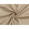 Kvalitex Saténové prestieradlo LUXURY COLLECTION béžové rozmer 160x200 cm.