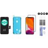 MULTIPACK - Čierny LCD displej iPhone XR + lepenie pod displej + 3D ochranné sklo + sada náradia