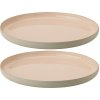 Stelton Jedálenský tanier EMMA 24 cm ružová farba kamenina 2 ks