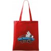 Badminton legend - Taška bavlnená - 42 x 38 cm ( Červená )