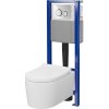 Podomietková súprava CERSANIT SYSTEM 40 mech, miska INVERTO s doskou, chrómové tlačidlo S4025-002