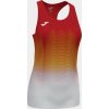 Joma Dámske tielko ELITE VII TANK TOP RED-WHITE-YELLOW Veľkosť: M