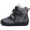 Detské dievčenské zimné BAREFOOT topánky D.D.step black W073-42814D 29