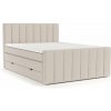 Béžová boxspring posteľ s úložným priestorom 180x200 cm Ruby – Maison de Rêve
