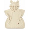 Detské mušelínové pončo lux s kapucňou Teddy, rýchloschnúci, béžové 86/104