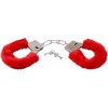 FURRY LOVE HANDCUFFS - Červené Putá -
