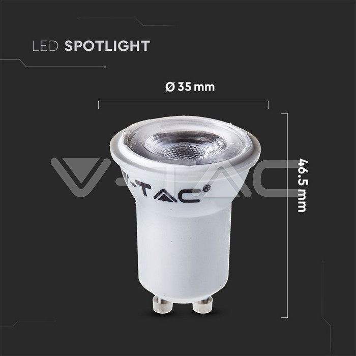 V-TAC PRO LED žiarovka GU10 MR11 2W 4000K