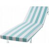 Podložka na ležadlo, vodeodolná a odolná voči vyblednutiu, zelené a biele pruhy