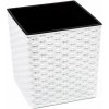 Kvetináč plast biely Lamela 30 cm x 30 x 31 cm