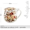 HRNČEK Rose Bush so sitkom 0,43l – porcelán – darčeková krabička