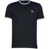 Fred Perry Tričká s krátkym rukávom TWIN TIPPED T-SHIRT Námornícka modrá