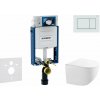 Geberit Kombifix Set predstenovej inštalácie, kompaktného klozetu Gaia a dosky softclose, tlačidlo Sigma30, biela/biela mat SANI15CA3130