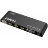 PREMIUMCORD HDMI switch 4Kx2K@60Hz 3:1 kovový s dálkovým ovladačem a napájecím adaptérem