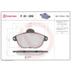 Sada brzdových platničiek, vždy 4 kusy v sade BREMBO P 61 055 (P61055)