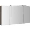 Sapho RIWA GALERKY RIWA galérka s LED osvetlením, 3x dvierka, 121x70x17cm, borovica rustik RIW120-0016