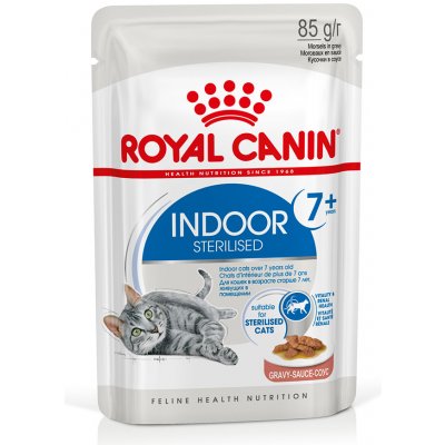 Royal Canin Indoor Sterilised 7+ v omáčke - 48 x 85 g