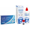 Alcon Air Optix Plus Hydraglyde (6 šošoviek) + Oxynate Peroxide 380 ml s puzdrom Dioptrie: 1.5, Zakrivenie: 8.6, Priemer: 14.2