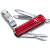 VICTORINOX Zatvárací nôž NAIL CLIP 580 - transparent red (0.6463.T)
