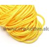 Shamballa šnúrka 1 mm, 25 m, žltá