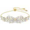 Swarovski Pozlátený motýlí náramok s čírymi kryštálmi Idyllia Lilia 5736072